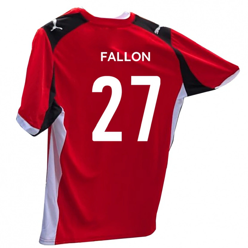 Danxen Enfant Maillot Louie Fallon #27 Rouge Blanc Tenues Domicile 2025/26 T-Shirt