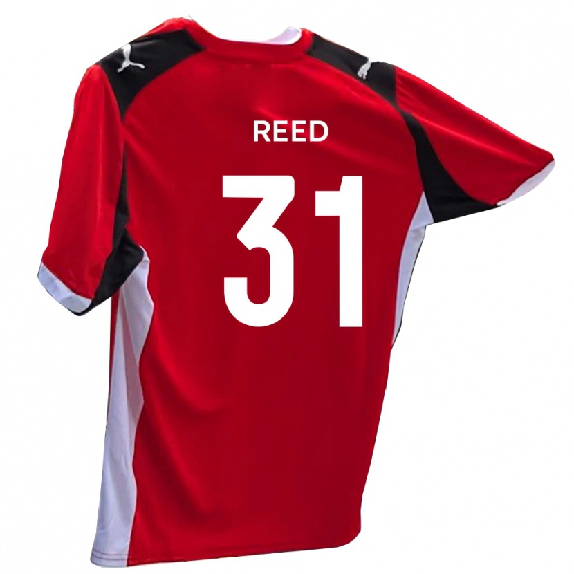 Danxen Enfant Maillot Sam Reed #31 Rouge Blanc Tenues Domicile 2025/26 T-Shirt