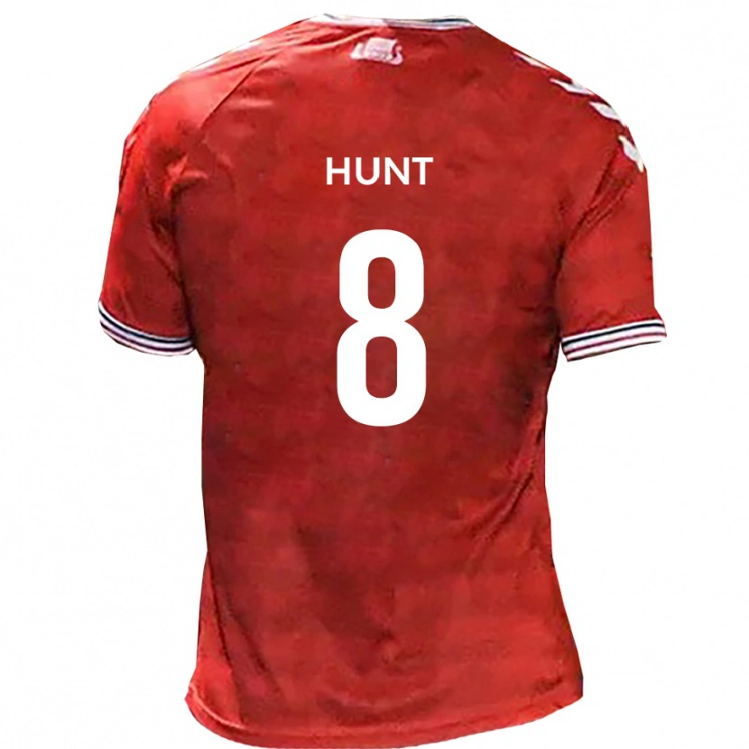 Danxen Enfant Maillot Alex Hunt #8 Rouge Blanc Tenues Domicile 2025/26 T-Shirt