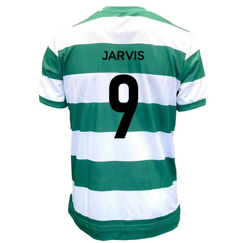 Danxen Enfant Maillot Aaron Jarvis #9 Vert Blanc Tenues Domicile 2025/26 T-Shirt