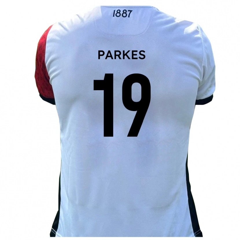 Danxen Enfant Maillot Sonny Parkes #19 Rouge Blanc Tenues Domicile 2025/26 T-Shirt