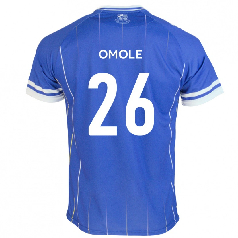 Danxen Enfant Maillot Tobi Omole #26 Bleu Royal Tenues Domicile 2025/26 T-Shirt
