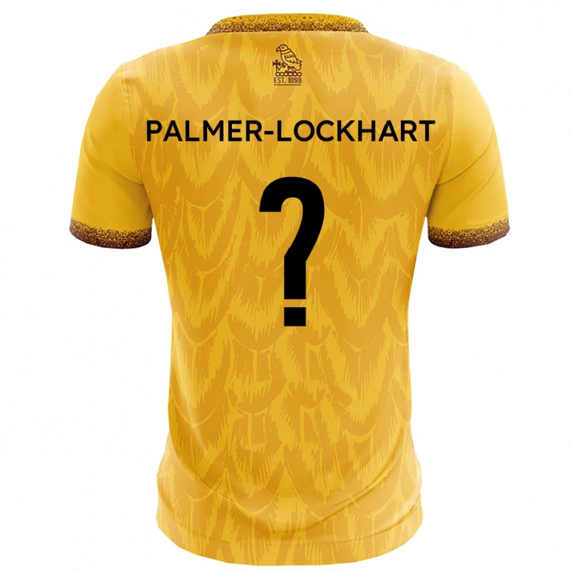 Danxen Enfant Maillot Jayda Palmer-Lockhart #0 Jaune Marron Tenues Domicile 2025/26 T-Shirt