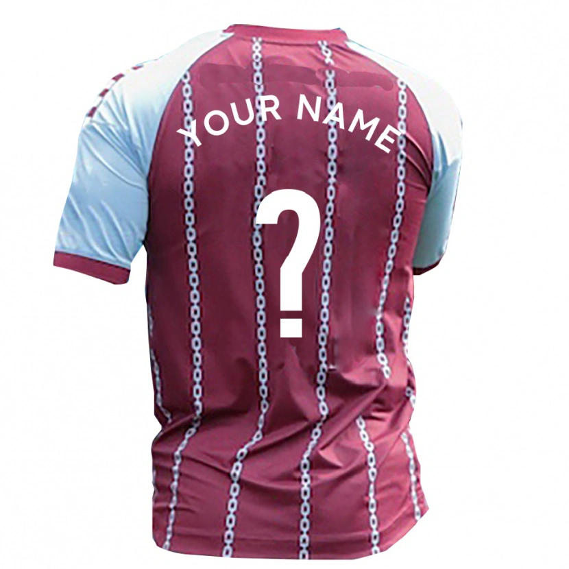 Danxen Enfant Maillot Votre Nom #0 Bleu Ciel Rouille Rouge Tenues Domicile 2025/26 T-Shirt