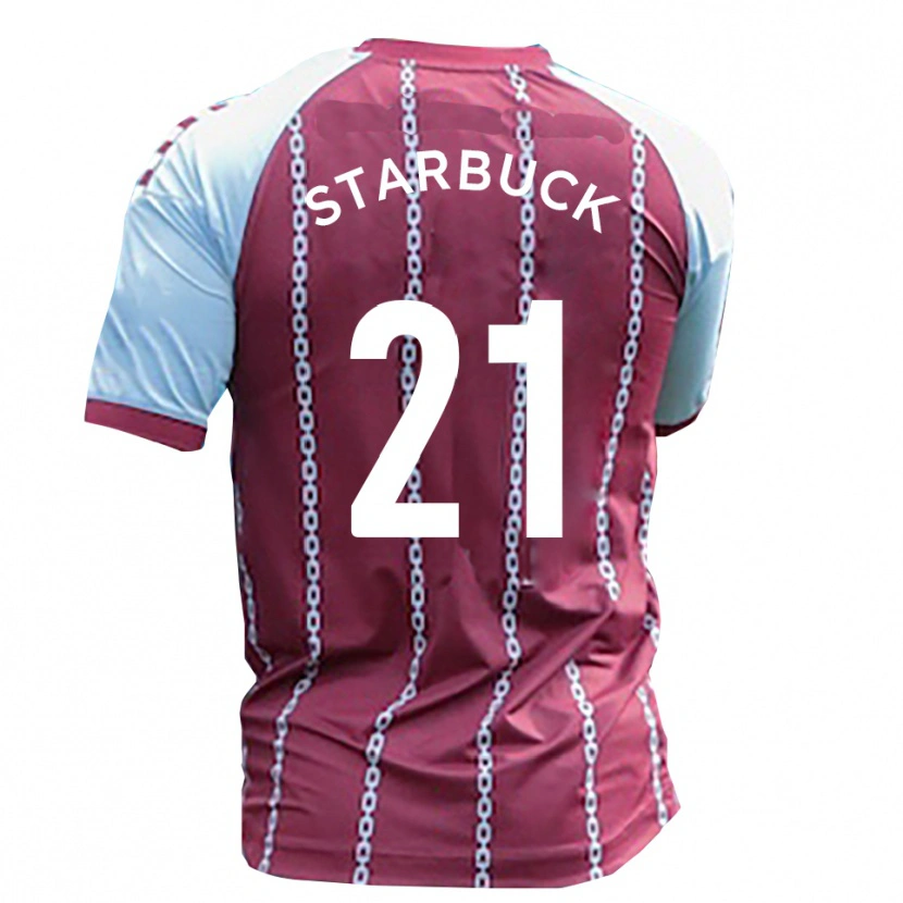 Danxen Enfant Maillot Joe Starbuck #21 Bleu Ciel Rouille Rouge Tenues Domicile 2025/26 T-Shirt