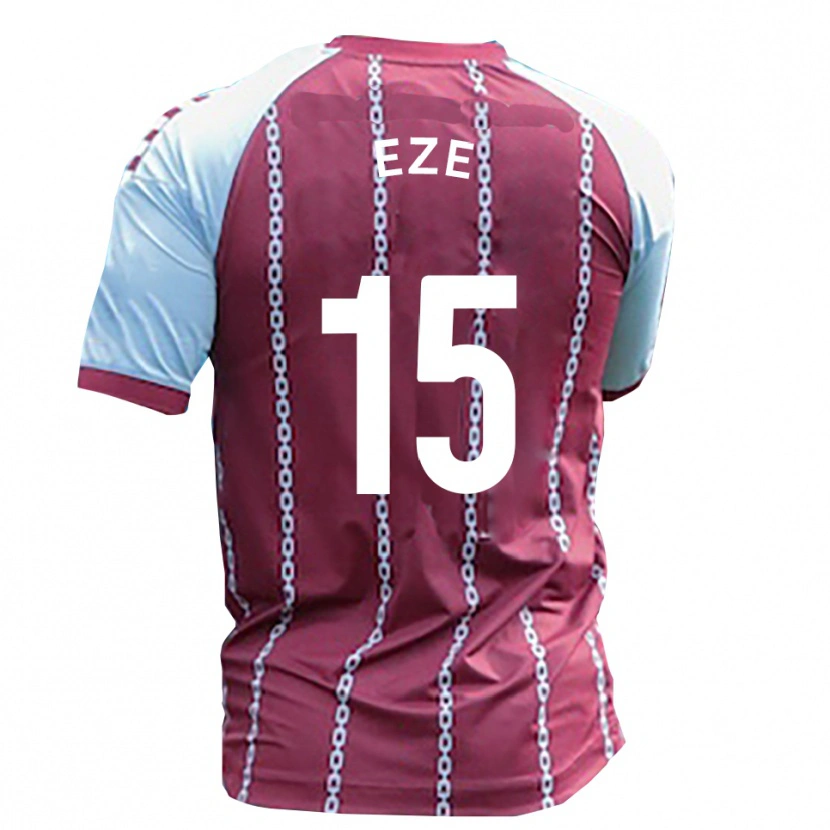 Danxen Enfant Maillot Dubem Eze #15 Bleu Ciel Rouille Rouge Tenues Domicile 2025/26 T-Shirt