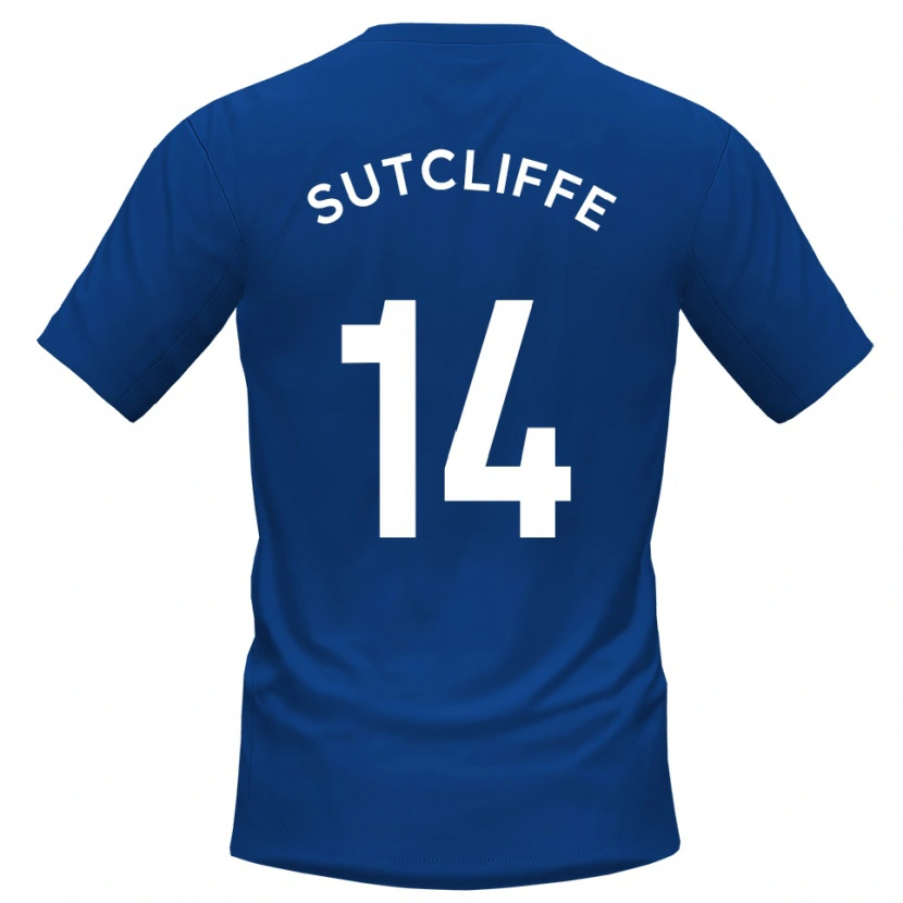 Danxen Enfant Maillot Harvey Sutcliffe #14 Bleu Blanc Tenues Domicile 2025/26 T-Shirt