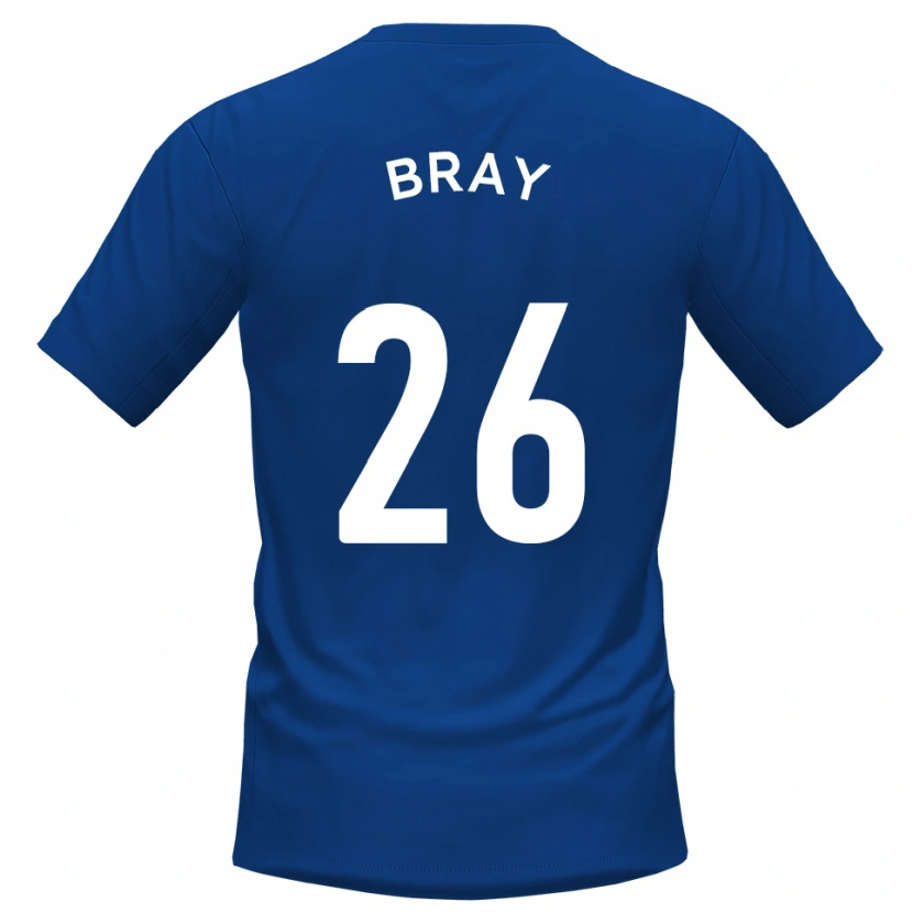 Danxen Enfant Maillot Owen Bray #26 Bleu Blanc Tenues Domicile 2025/26 T-Shirt