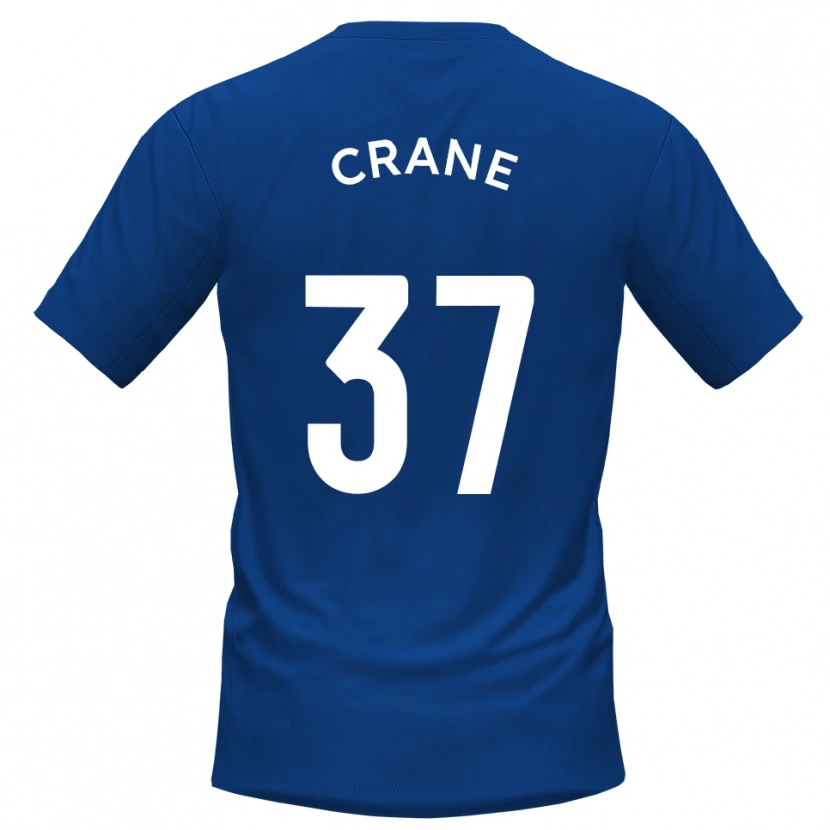 Danxen Enfant Maillot Nick Crane #37 Bleu Blanc Tenues Domicile 2025/26 T-Shirt