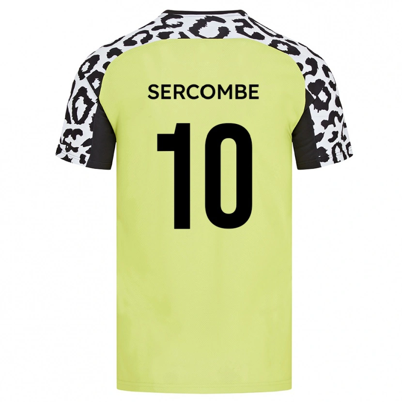 Danxen Enfant Maillot Liam Sercombe #10 Jaune Fluorescent Tenues Domicile 2025/26 T-Shirt