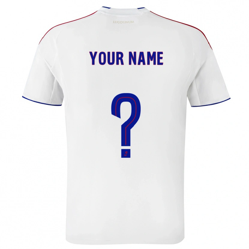 Danxen Enfant Maillot Votre Nom #0 Blanc Rouge Tenues Domicile 2025/26 T-Shirt