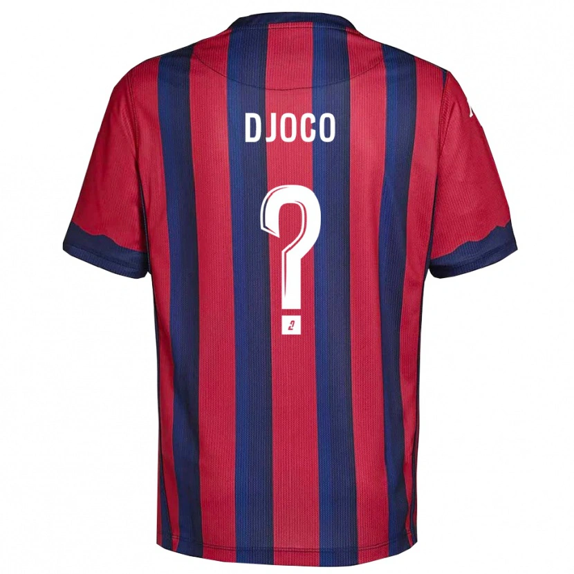 Danxen Enfant Maillot Ouparine Djoco #0 Bourgogne Marine Tenues Domicile 2025/26 T-Shirt