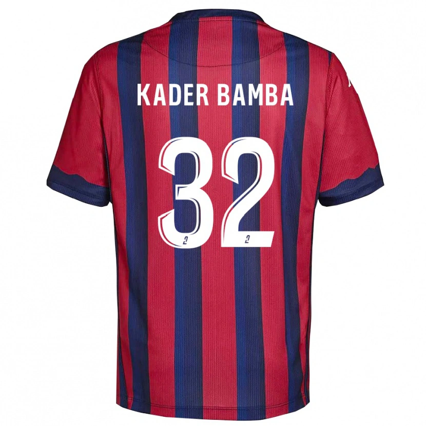 Danxen Enfant Maillot Abdoul Kader Bamba #32 Bourgogne Marine Tenues Domicile 2025/26 T-Shirt