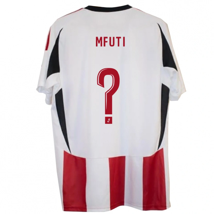 Danxen Enfant Maillot Dorian Mfuti #0 Rouge Bleu Tenues Domicile 2025/26 T-Shirt