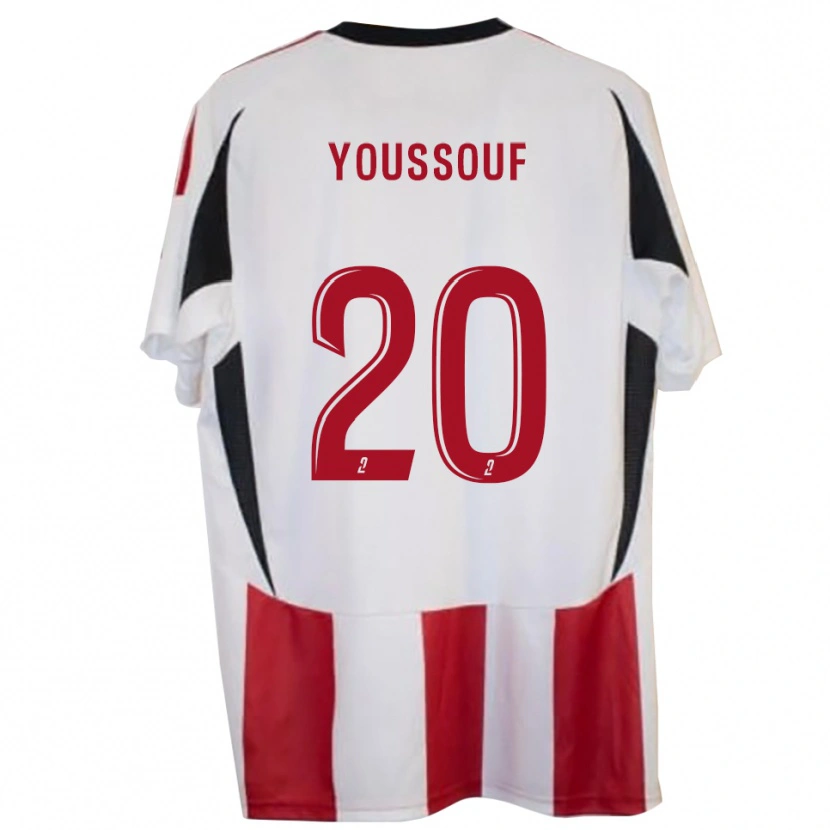 Danxen Enfant Maillot Mohamed Youssouf #20 Rouge Bleu Tenues Domicile 2025/26 T-Shirt