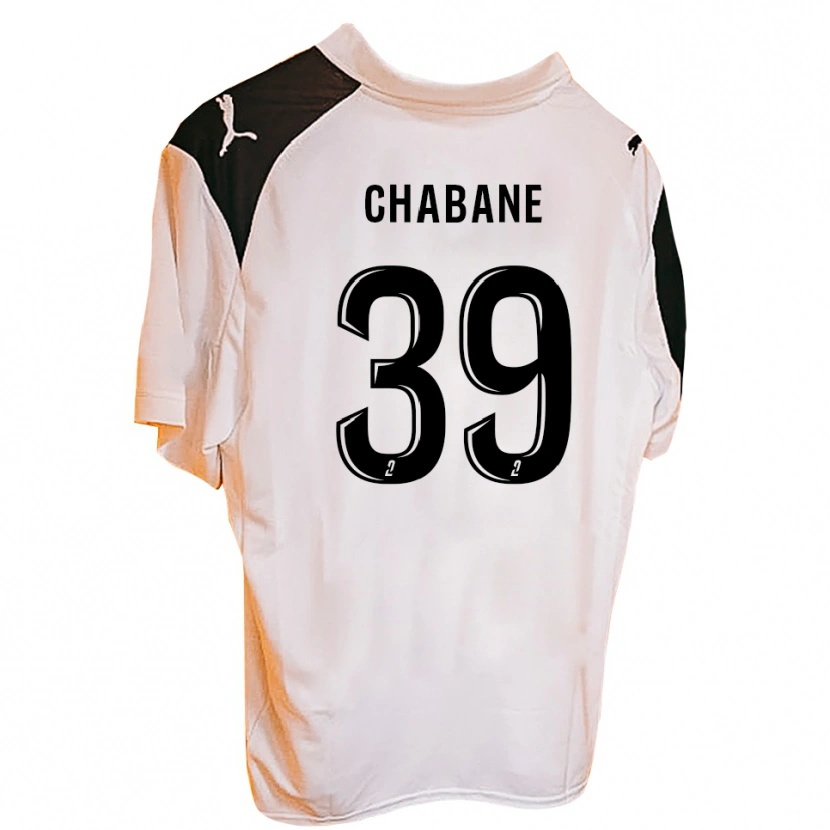Danxen Enfant Maillot Amine Chabane #39 Noir Blanc Tenues Domicile 2025/26 T-Shirt