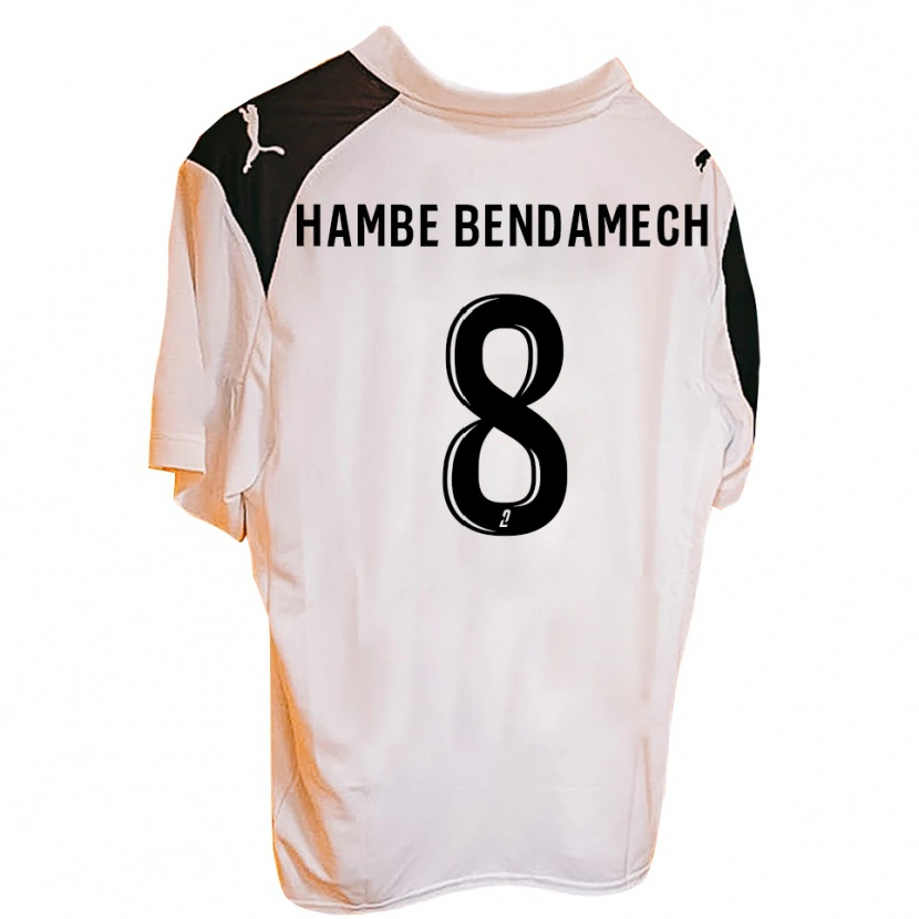 Danxen Enfant Maillot Liam Hambe Bendamech #8 Noir Blanc Tenues Domicile 2025/26 T-Shirt