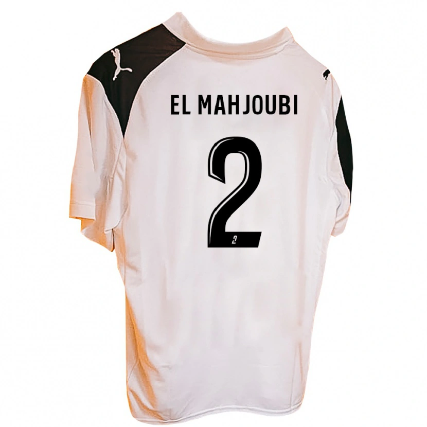 Danxen Enfant Maillot Djibril El Mahjoubi #2 Noir Blanc Tenues Domicile 2025/26 T-Shirt