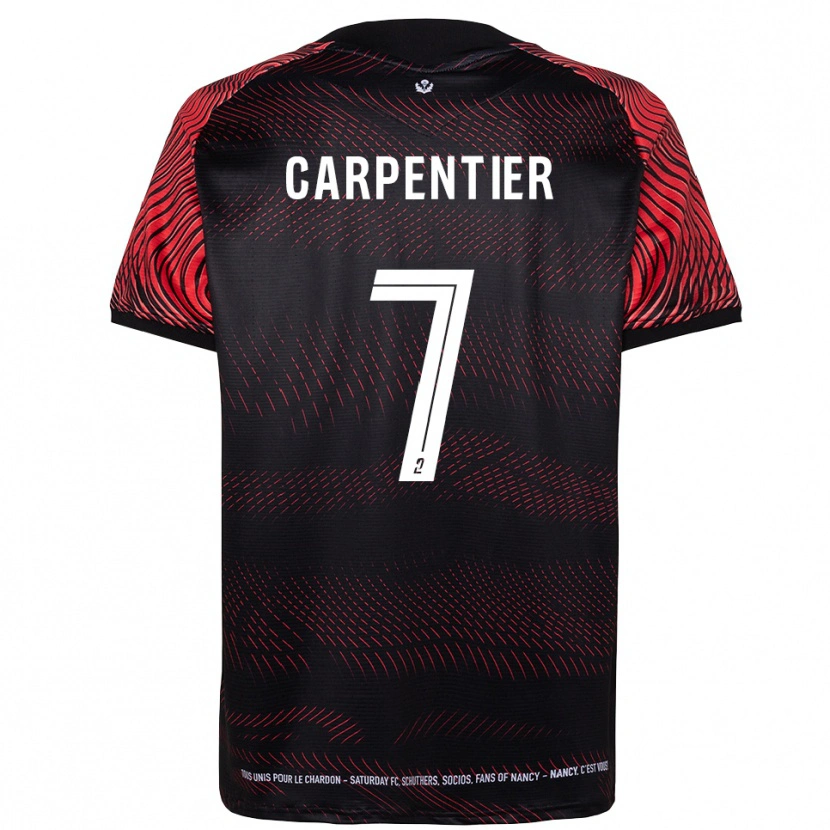 Danxen Enfant Maillot Quentin Carpentier #7 Blanc Rouge Tenues Domicile 2025/26 T-Shirt