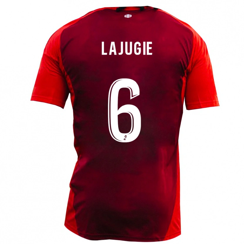 Danxen Enfant Maillot François Lajugie #6 Rouge Bourgogne Tenues Domicile 2025/26 T-Shirt