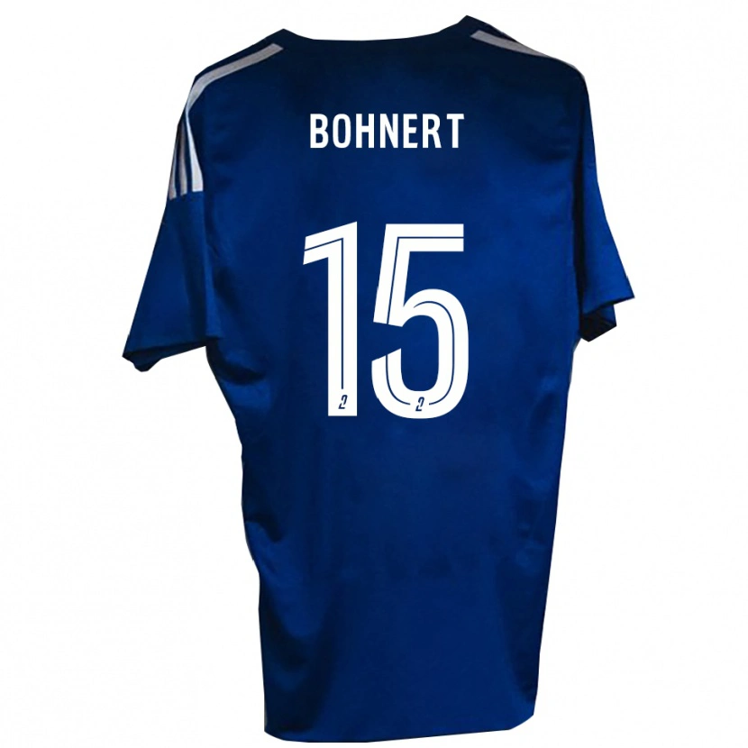 Danxen Enfant Maillot Florian Bohnert #15 Bleu Blanc Tenues Domicile 2025/26 T-Shirt