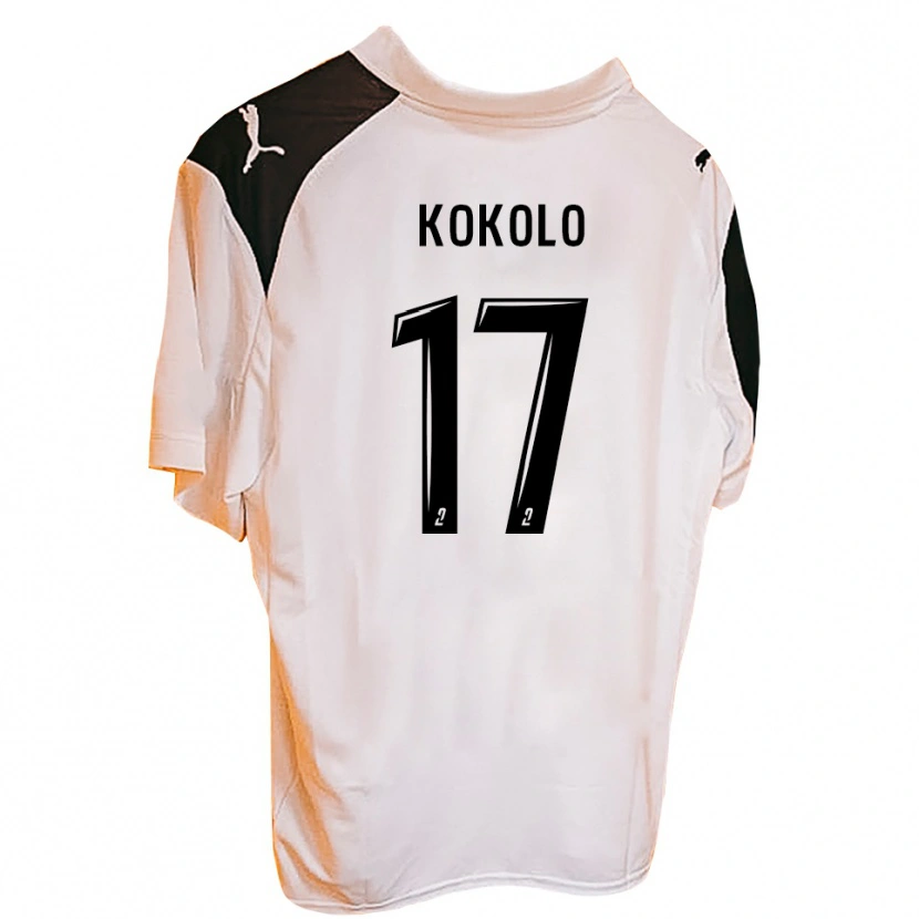 Danxen Enfant Maillot William Kokolo #17 Orange Noir Tenues Domicile 2025/26 T-Shirt
