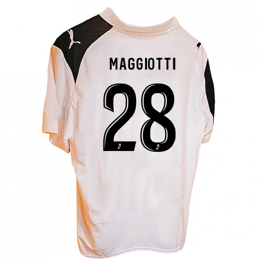 Danxen Enfant Maillot Julien Maggiotti #28 Orange Noir Tenues Domicile 2025/26 T-Shirt