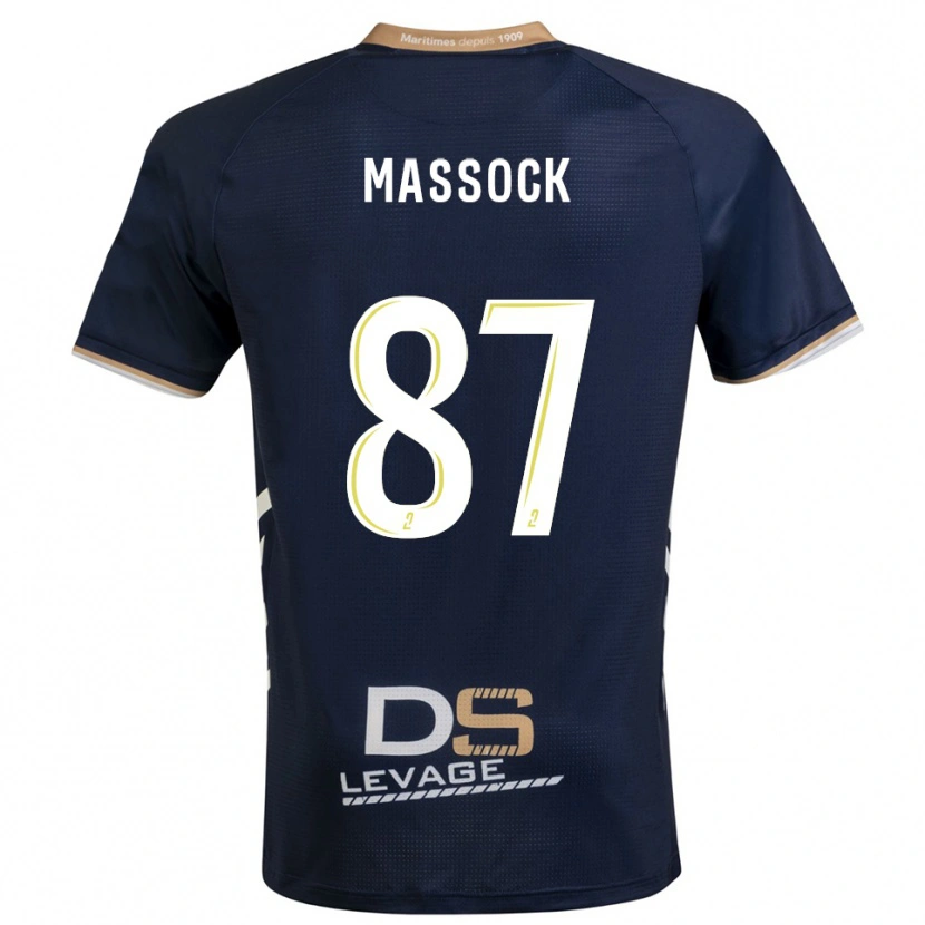 Danxen Enfant Maillot Théna Massock #87 Marine Or Tenues Domicile 2025/26 T-Shirt