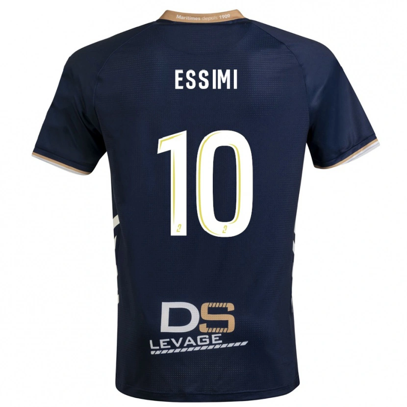 Danxen Enfant Maillot Marco Essimi #10 Marine Or Tenues Domicile 2025/26 T-Shirt