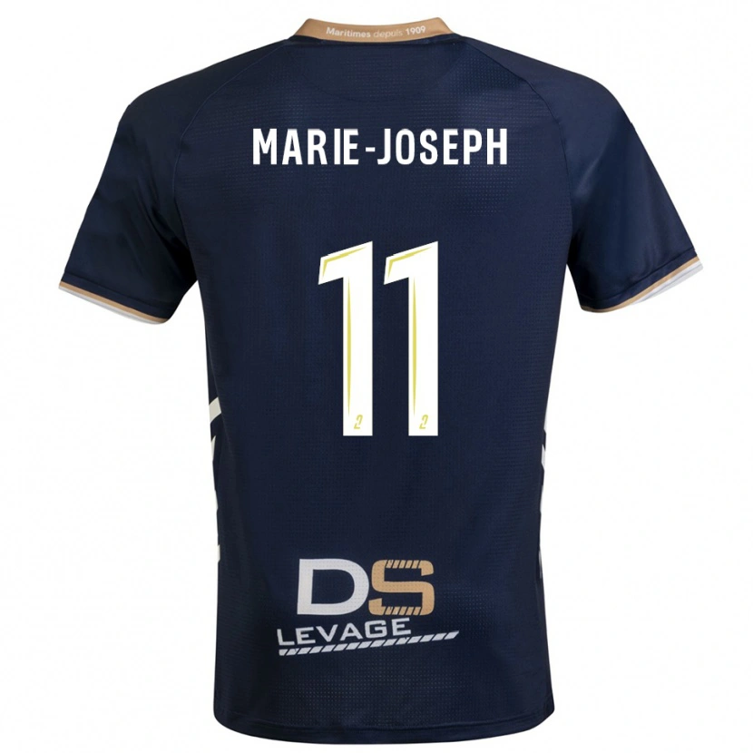 Danxen Enfant Maillot Thomas Marie-Joseph #11 Marine Or Tenues Domicile 2025/26 T-Shirt