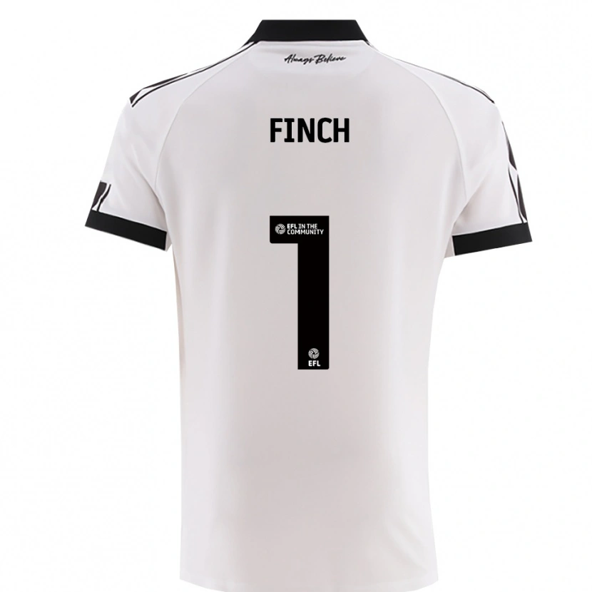 Danxen Enfant Maillot Isaac Finch #1 Noir Blanc Tenues Extérieur 2025/26 T-Shirt
