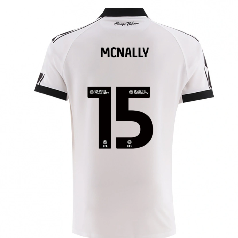 Danxen Enfant Maillot Luke Mcnally #15 Noir Blanc Tenues Extérieur 2025/26 T-Shirt