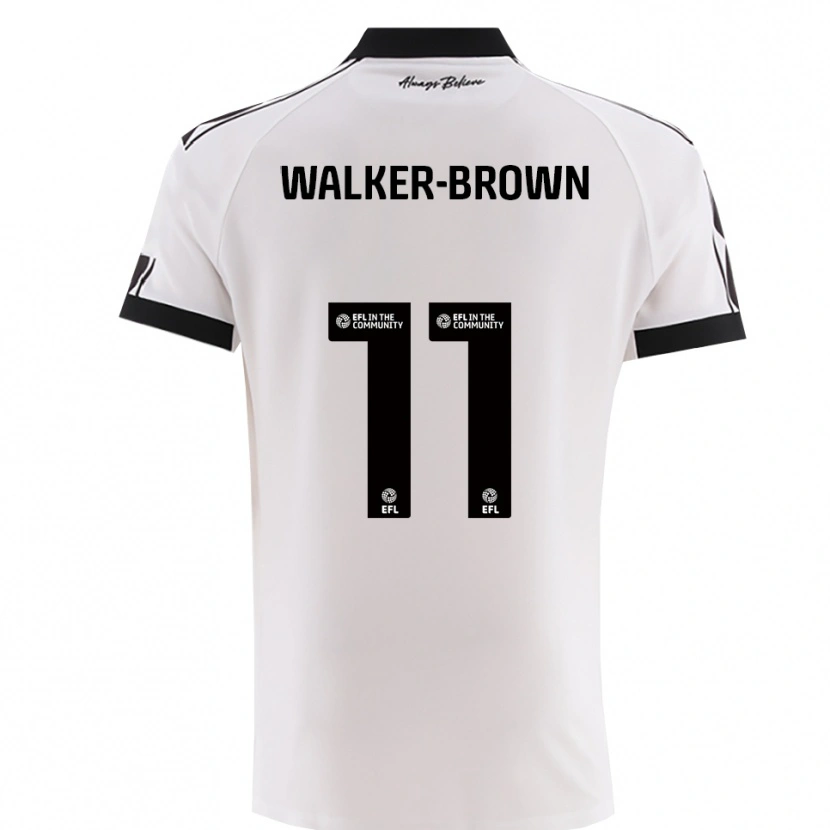Danxen Enfant Maillot Rushon Walker-Brown #11 Noir Blanc Tenues Extérieur 2025/26 T-Shirt