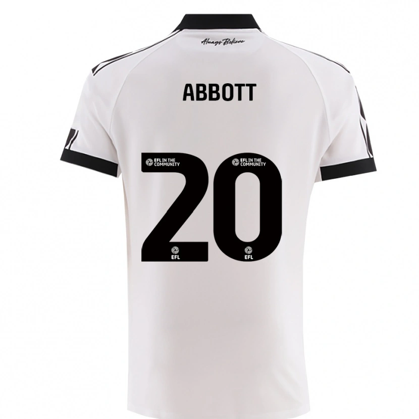 Danxen Enfant Maillot Isaac Abbott #20 Noir Blanc Tenues Extérieur 2025/26 T-Shirt