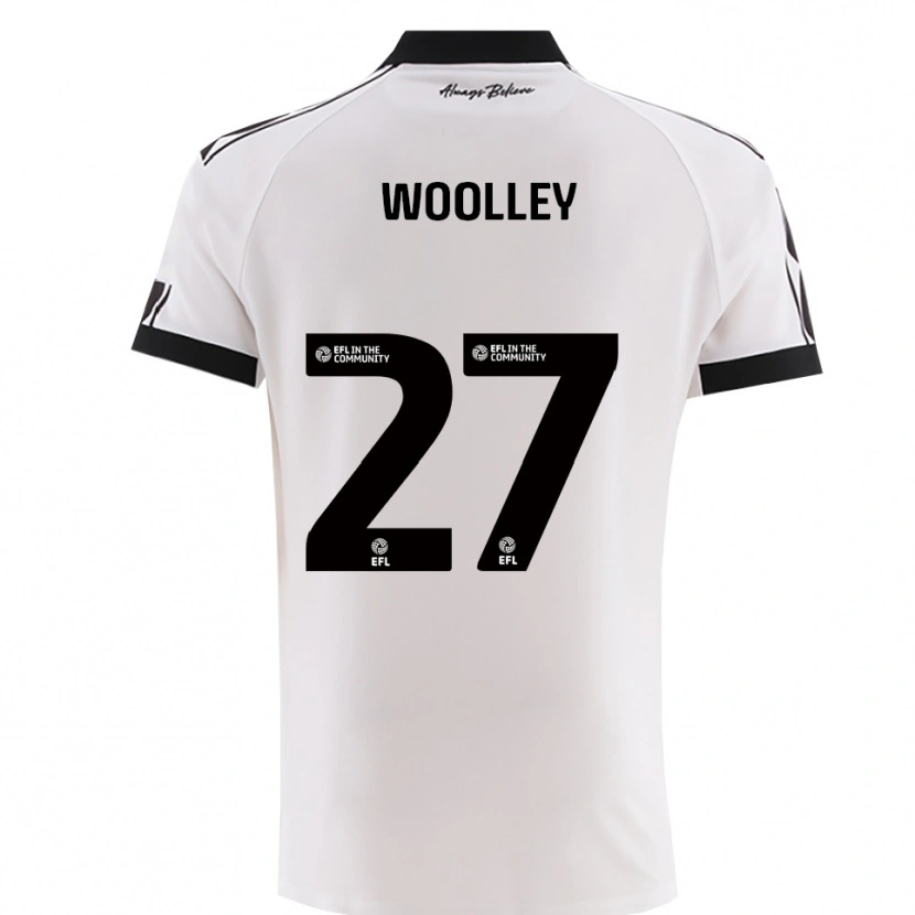 Danxen Enfant Maillot Jesse Woolley #27 Noir Blanc Tenues Extérieur 2025/26 T-Shirt