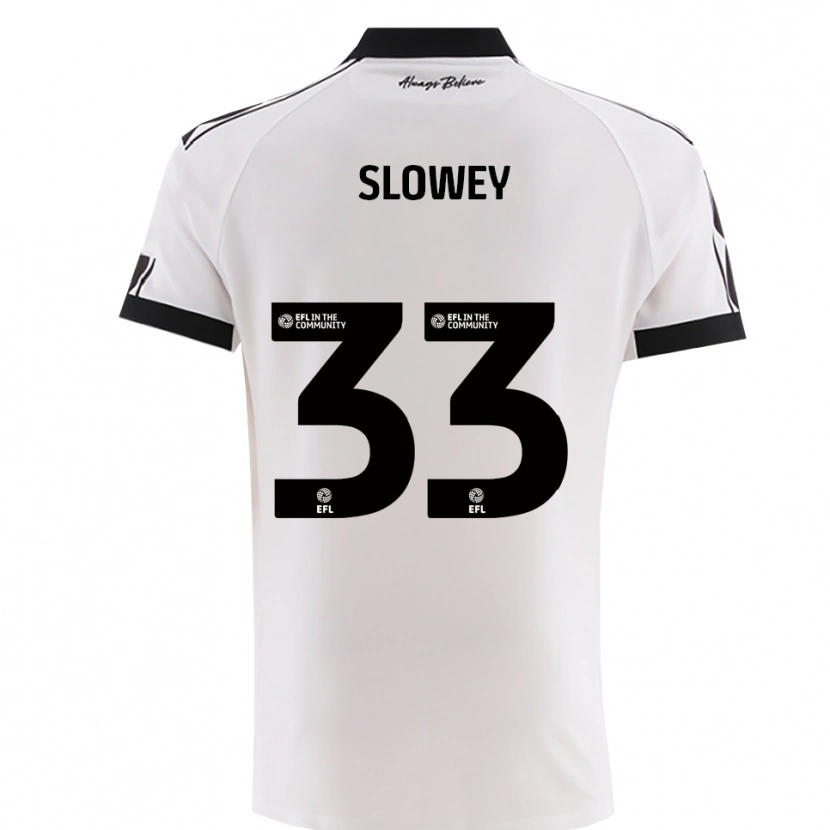 Danxen Enfant Maillot Josh Campbell-Slowey #33 Noir Blanc Tenues Extérieur 2025/26 T-Shirt