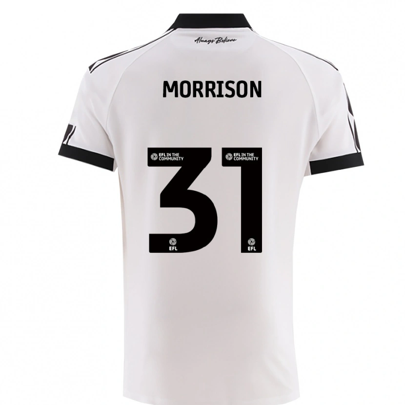 Danxen Enfant Maillot Elijah Morrison #31 Noir Blanc Tenues Extérieur 2025/26 T-Shirt