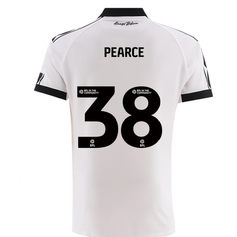 Danxen Enfant Maillot Manon Pearce #38 Noir Blanc Tenues Extérieur 2025/26 T-Shirt