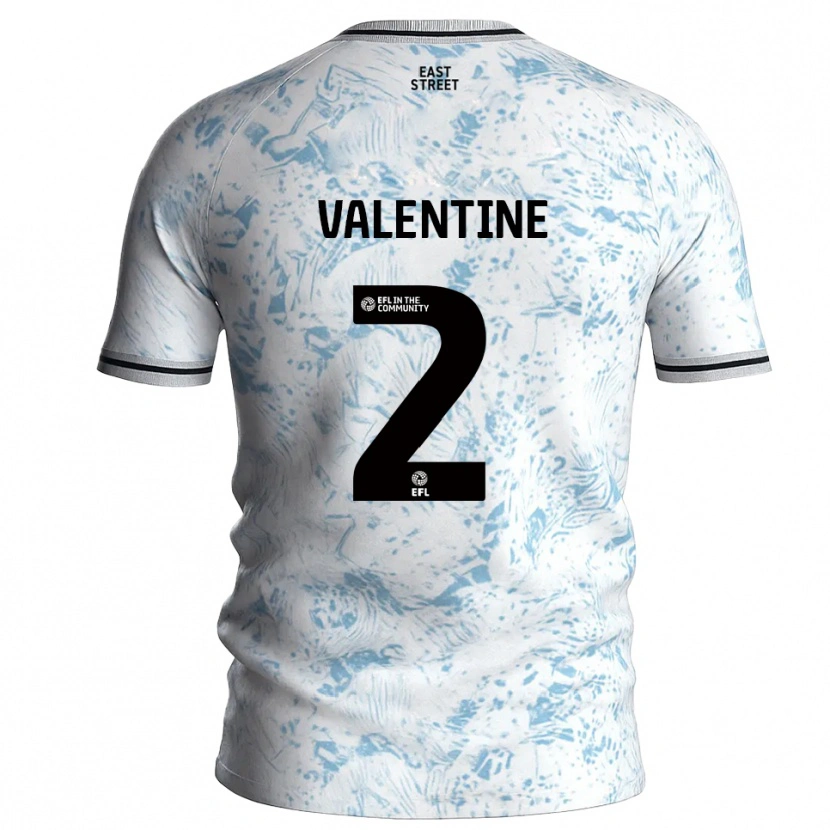 Danxen Enfant Maillot Phoenix Valentine #2 Blanc Bleu Ciel Tenues Extérieur 2025/26 T-Shirt