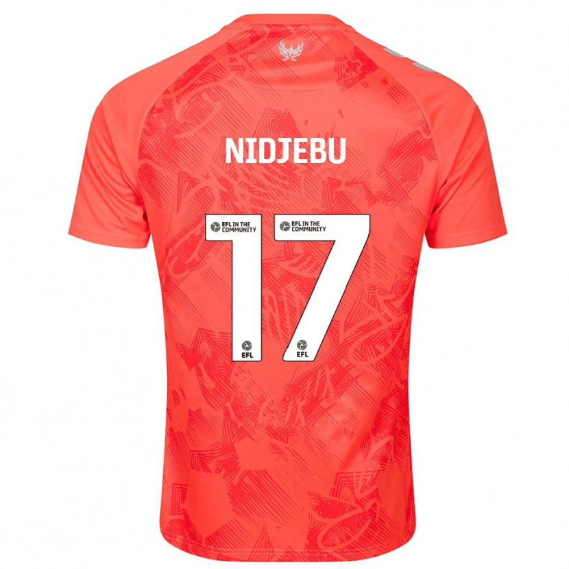 Danxen Enfant Maillot Success Nidjebu #17 Orange Blanc Tenues Extérieur 2025/26 T-Shirt