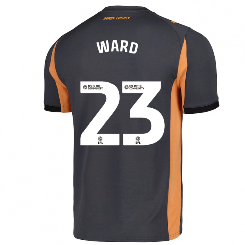 Danxen Enfant Maillot Joe Ward #23 Gris Orange Noir Tenues Extérieur 2025/26 T-Shirt