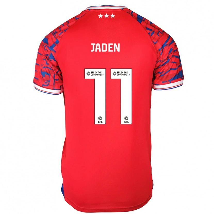 Danxen Enfant Maillot Jaden Philogene #11 Rouge Bleu Tenues Extérieur 2025/26 T-Shirt