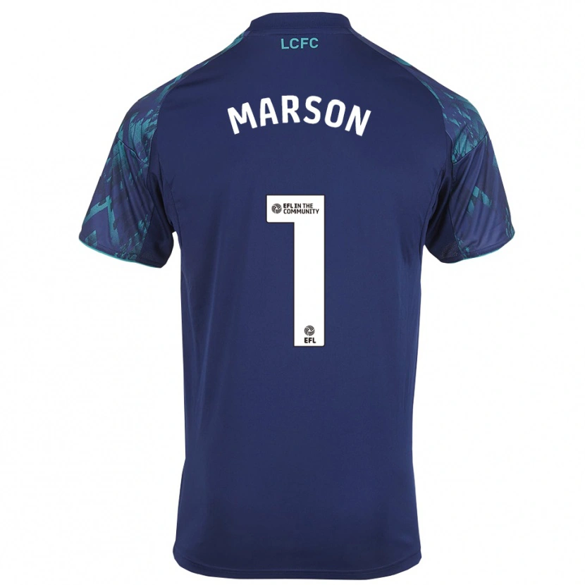 Danxen Enfant Maillot Freddie Marson #1 Marine Vert Blanc Tenues Extérieur 2025/26 T-Shirt
