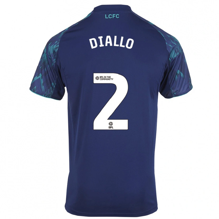 Danxen Enfant Maillot Alpha Diallo #2 Marine Vert Blanc Tenues Extérieur 2025/26 T-Shirt