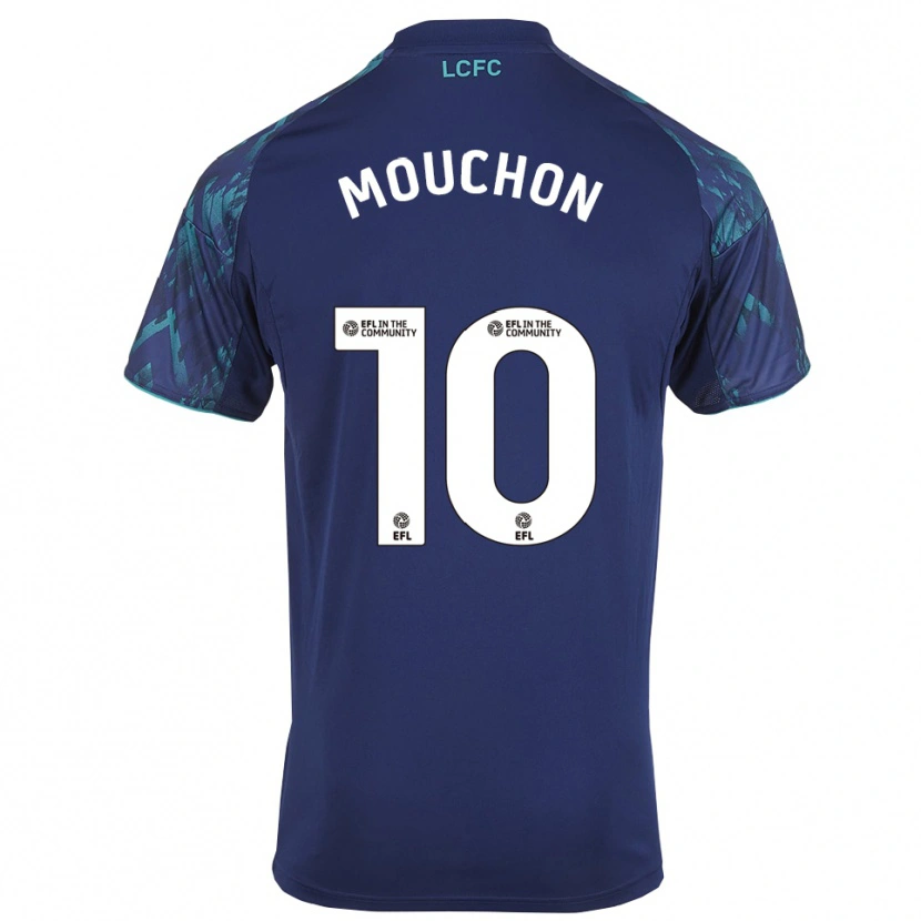 Danxen Enfant Maillot Noémie Mouchon #10 Marine Vert Blanc Tenues Extérieur 2025/26 T-Shirt