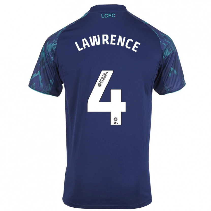 Danxen Enfant Maillot Will Lawrence #4 Marine Vert Blanc Tenues Extérieur 2025/26 T-Shirt