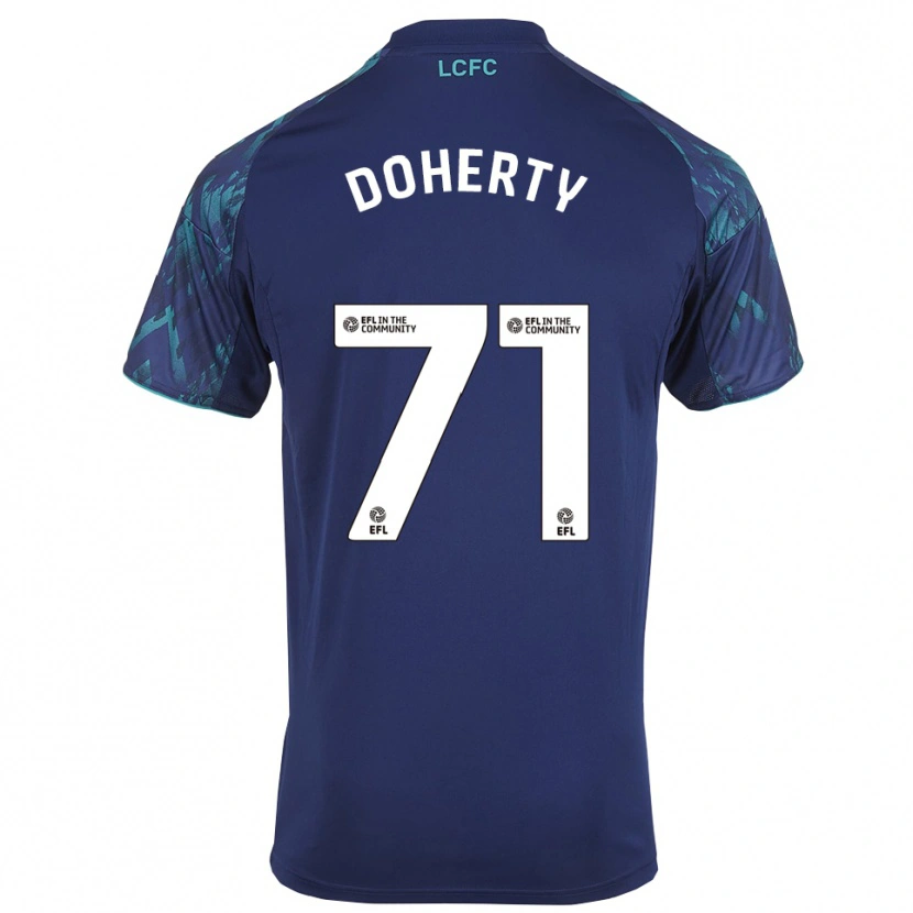 Danxen Enfant Maillot Arlo Doherty #71 Marine Vert Blanc Tenues Extérieur 2025/26 T-Shirt