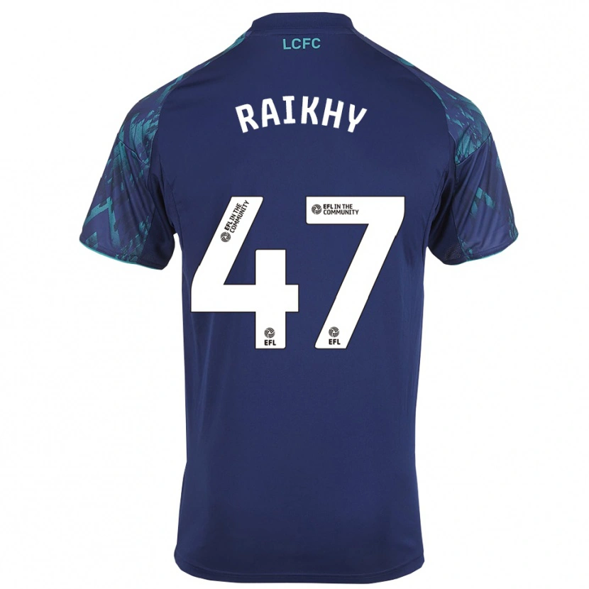 Danxen Enfant Maillot Arjan Raikhy #47 Marine Vert Blanc Tenues Extérieur 2025/26 T-Shirt