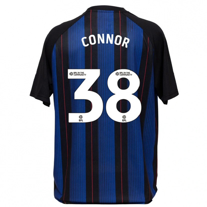 Danxen Enfant Maillot Shea Connor #38 Bleu Noir Tenues Extérieur 2025/26 T-Shirt