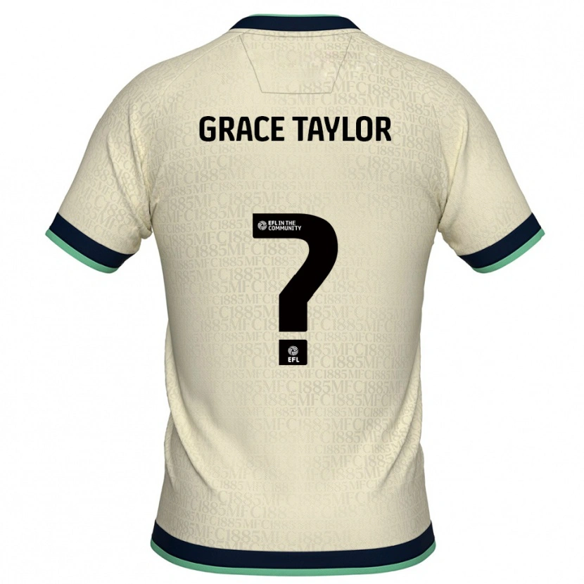 Danxen Enfant Maillot Grace Taylor #0 Champagne Marine Tenues Extérieur 2025/26 T-Shirt